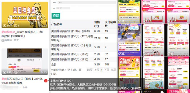 美团神券/神会员_入门级教程,外卖券膨胀推广项目【蓝海市场攻略】-瀚宇网创