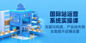 国际站运营系统实操课：关键词构建，产品线布局，全面提升店铺流量-瀚宇网创