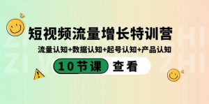 短视频流量增长特训营:流量认知+数据认知+起号认知+产品认知(10节课)-瀚宇网创