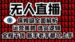 2025无人直播这么做就对了，保姆级全面解析，全程干货，新手老手都可上手-瀚宇网创