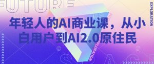 年轻人的AI商业课，从小白用户到AI2.0原住民-瀚宇网创