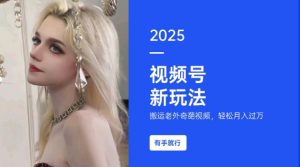 搬运老外奇葩视频，撸视频号分成计划收益，每天只需一小时，新手小白轻松月入过W-瀚宇网创