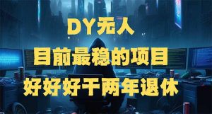 DY无人，目前最稳的项目，矩阵放大边旅游边赚钱，好好好干两年退休-瀚宇网创