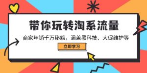带你玩转淘系流量,商家年销千万秘籍,涵盖黑科技、大促维护等-瀚宇网创
