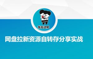 网盘拉新资源自动转存分享实战-瀚宇网创