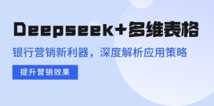 Deepseek+多维表格，银行营销新利器，深度解析应用策略，提升营销效果-瀚宇网创