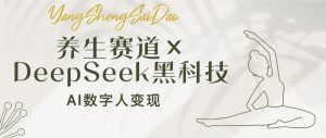 养生赛道×DeepSeek黑科技:AI数字人变现,小白也能月入过万-瀚宇网创
