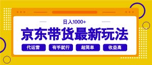 京东带货最新玩法，日入1000+，操作超简单，有手就行-瀚宇网创