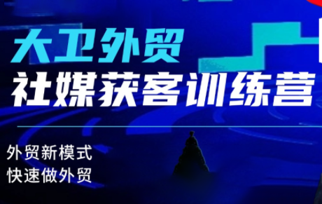 大卫老师·外贸社媒获客独家训练营(更新10月)-瀚宇网创