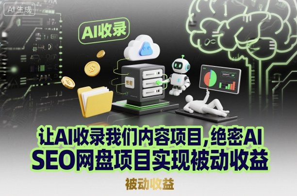 让AI收录我们内容项目，绝密AI SEO网盘项目实现被动收益-瀚宇网创