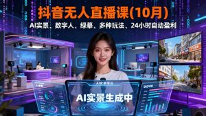 抖音无人直播课(10月-瀚宇网创