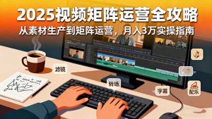 2025短视频矩阵运营全攻略:从素材生产到矩阵运营,月入3万实操指南-瀚宇网创