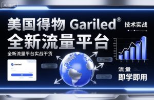美国得物Gariled技术实战,全新流量平台实战干货,即学即用-瀚宇网创