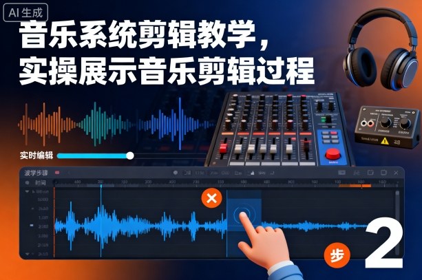 音乐系统剪辑教学，实操展示音乐剪辑过程-瀚宇网创