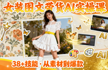 女装图文带货的AI实操课-瀚宇网创