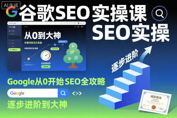 谷歌SEO实操课,Google从0开始SEO全攻略,逐步进阶到大神-瀚宇网创
