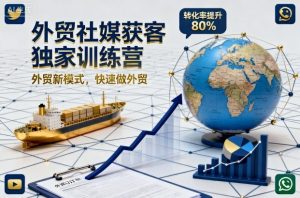 外贸社媒获客独家训练营，外贸新模式，快速做外贸(更新)-瀚宇网创