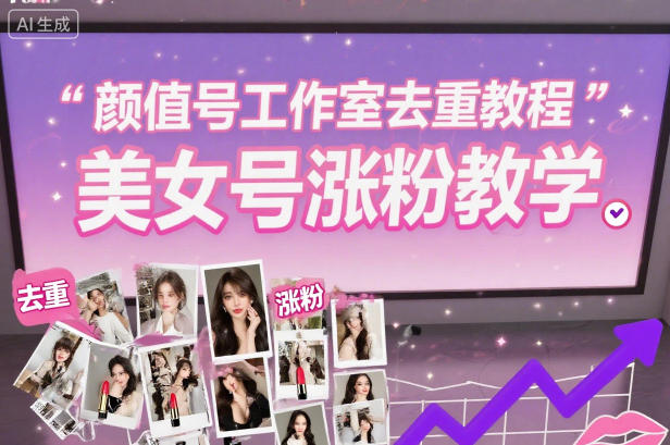颜值号工作室去重教程，美女号涨粉教学-瀚宇网创