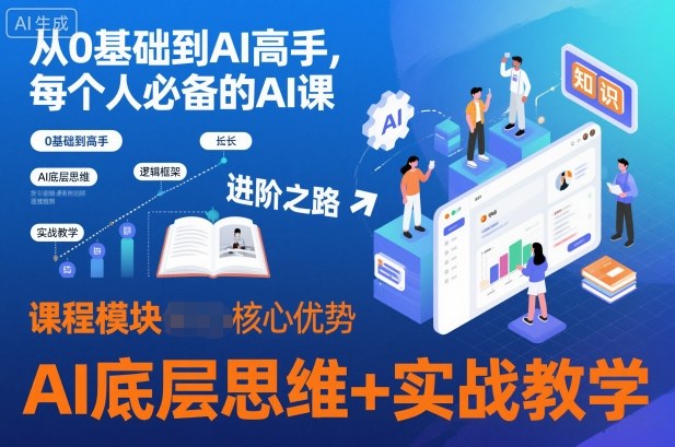 从0基础到AI高手,每个人必备的AI课,AI底层思维+实战教学-瀚宇网创