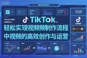TikTok中视频制做流程，轻松实现Tk中视频的高效创作与运营-瀚宇网创