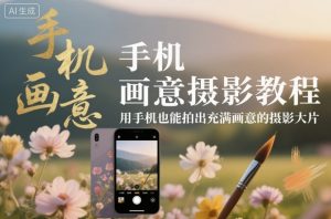 手机画意摄影教程,用手机也能拍出充满画意的摄影大片-瀚宇网创