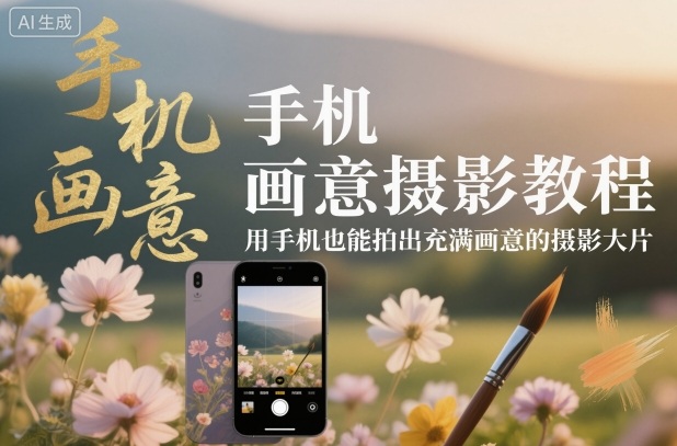 手机画意摄影教程,用手机也能拍出充满画意的摄影大片-瀚宇网创