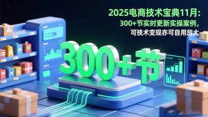 2025电商技术宝典11月：200+节实时更新实操案例，可技术变现亦可自用放大-瀚宇网创