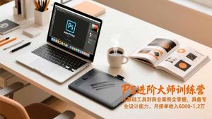 PS进阶大师训练营,从基础工具到商业案例全掌握,具备专业设计能力,月接单收入6000-1.2万-瀚宇网创