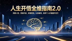 人生开悟全维指南2.0：洞察人性、思维升级、财富密码，认知破局，指导个人价值提升百万-瀚宇网创