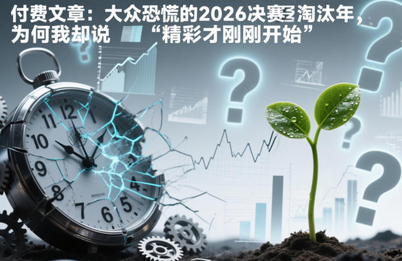 付费文章：大众恐慌的2026决赛淘汰年，为何我却说“精彩才刚刚开始”？-瀚宇网创