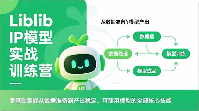 Liblib IP模型实战训练营，零基础掌握从数据准备到产出稳定、可商用模型的全部核心技能-瀚宇网创