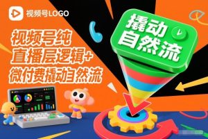 视频号纯直播底层逻辑+微付费撬动自然流-瀚宇网创