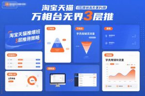 淘宝天猫推爆班原创高阶第75期，万相台无界3层推-瀚宇网创