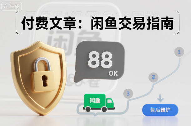 付费文章:闲鱼交易指南,怎么才能降低被坑被马扁的概率-瀚宇网创