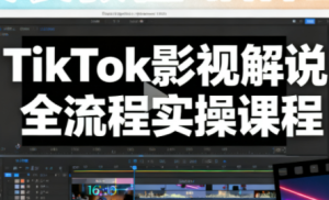 凌帧·TikTok影视解说全流程实操-瀚宇网创