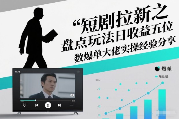 短剧拉新之盘点玩法日收益五位数爆单大佬实操经验分享-瀚宇网创