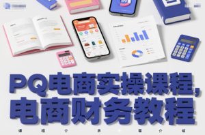 PQ电商实操课程,电商财务教程-瀚宇网创