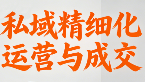 楚老师·私域精细化运营与成交-瀚宇网创