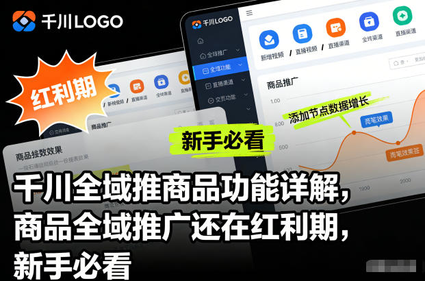 千川全域推商品功能详解,商品全域推广还在红利期,新手必看-瀚宇网创
