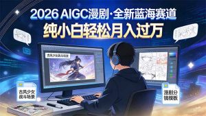 2026年全新蓝海赛道，纯小白轻松月入过万-瀚宇网创