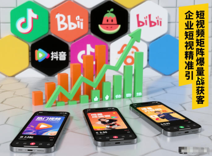 企业短视频精准引流矩阵获客,短视频矩阵爆量战法-瀚宇网创