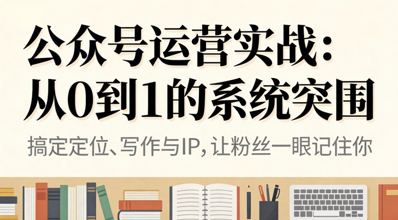 公众号运营实战:从0到1的系统突围-瀚宇网创