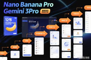 Nano Banana Pro Gemini 3Pro，最新创作实战课，12节实战向技术流，职场降维打击-瀚宇网创