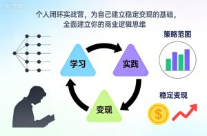 个人闭环实战营，为自己建立稳定变现的基础，全面建立你的商业逻辑思维-瀚宇网创