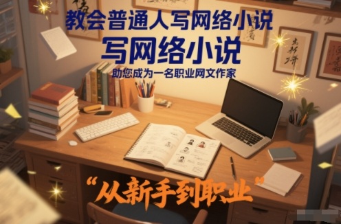 教会普通人写网络小说,助您成为一名职业网文作家-瀚宇网创