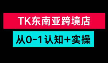 TikTok东南亚跨境从0-1认知实操课-瀚宇网创