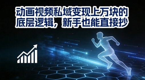 动画视频私域变现上W的底层逻辑，新手也能直接抄-瀚宇网创