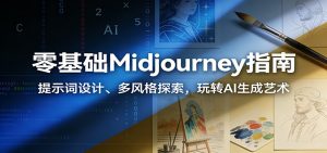 零基础Midjourney指南：提示词设计、多风格探索，玩转AI生成艺术-瀚宇网创