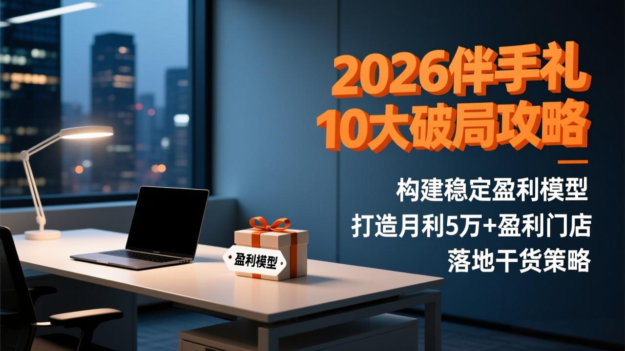 2026伴手礼10大破局攻略:构建稳定盈利模型,打造月利5万+盈利门店,落地干货策略-瀚宇网创