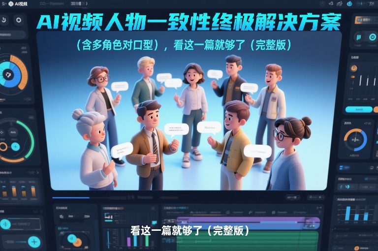 AI视频人物一致性终极解决方案(含多角色对口型),看这一篇就够了(完整版)-瀚宇网创
